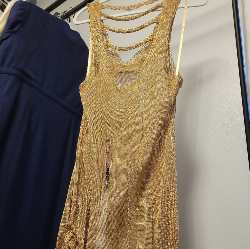 Gold dress